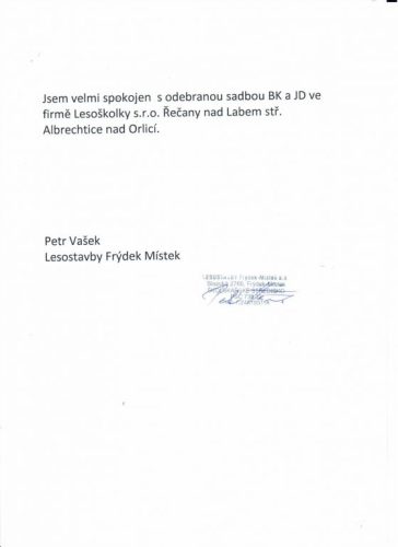 Lesostavby Frýdek Místek - obrázek článku